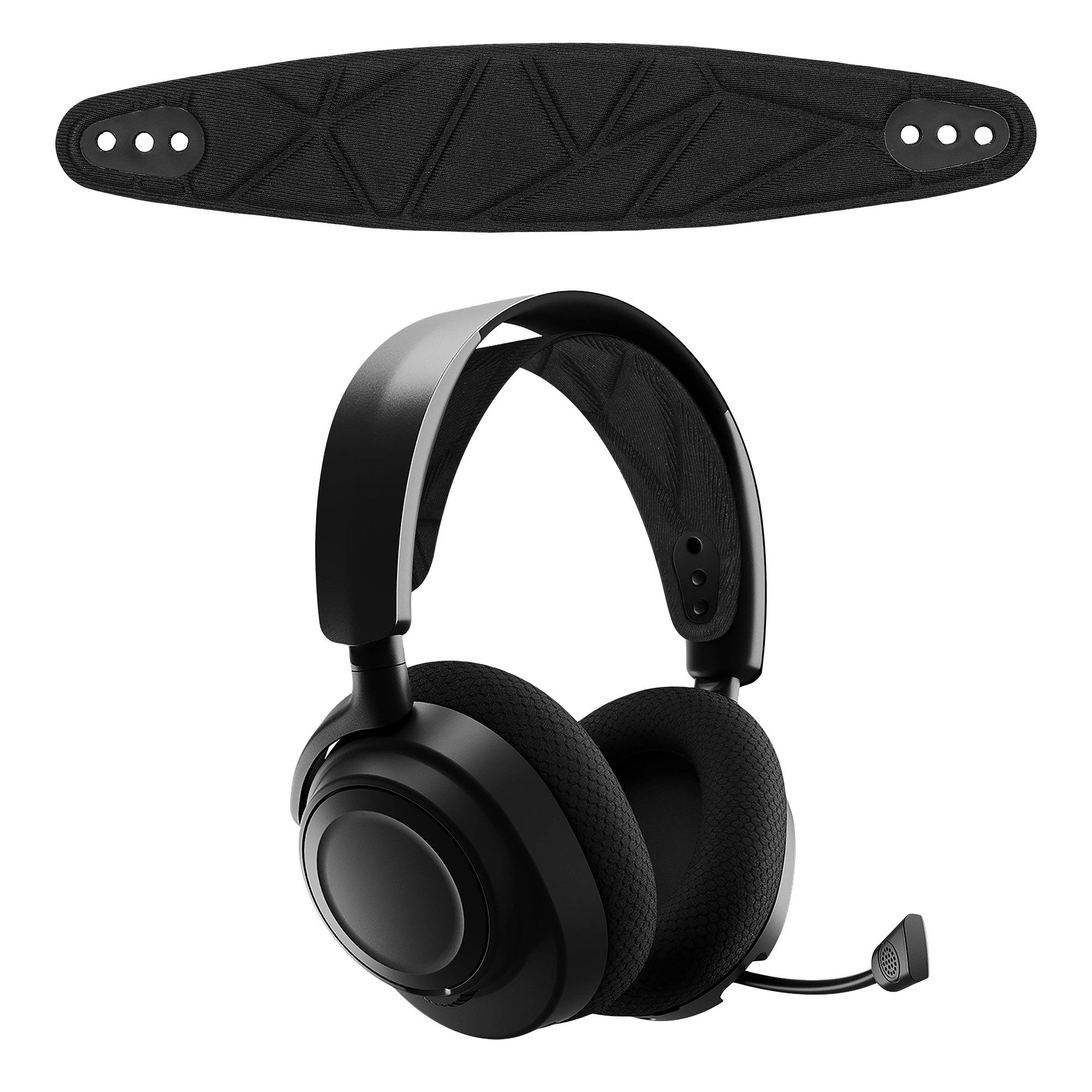 kwmobile Kopfhörer-Schutzhülle Ersatz Bügelpolster für SteelSeries Arctis NOVA PRO / NOVA 7P / NOVA, Kopfbügel Polster aus Nylon - Kopfhörer Ersatz Bügel mit Polster