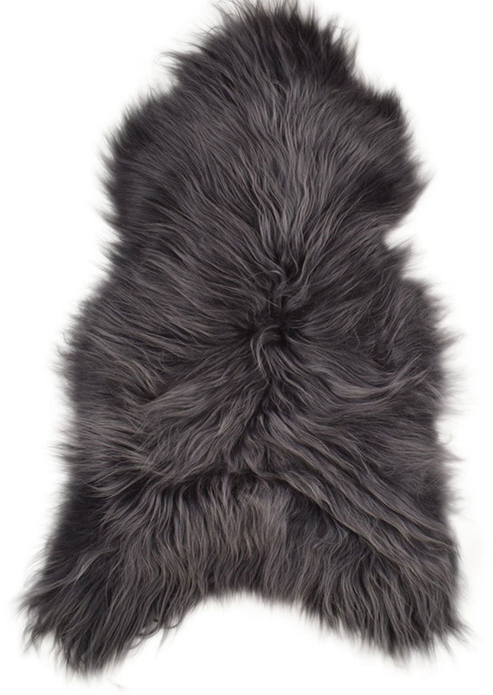 KUHFELL online & NOMAD Fellteppich echtes Island Lammfell langwollig 90-100 cm Schaffell Läufer Teppich, Atmungsaktiv, Feuchtigkeitsregulierend, Antibakteriell