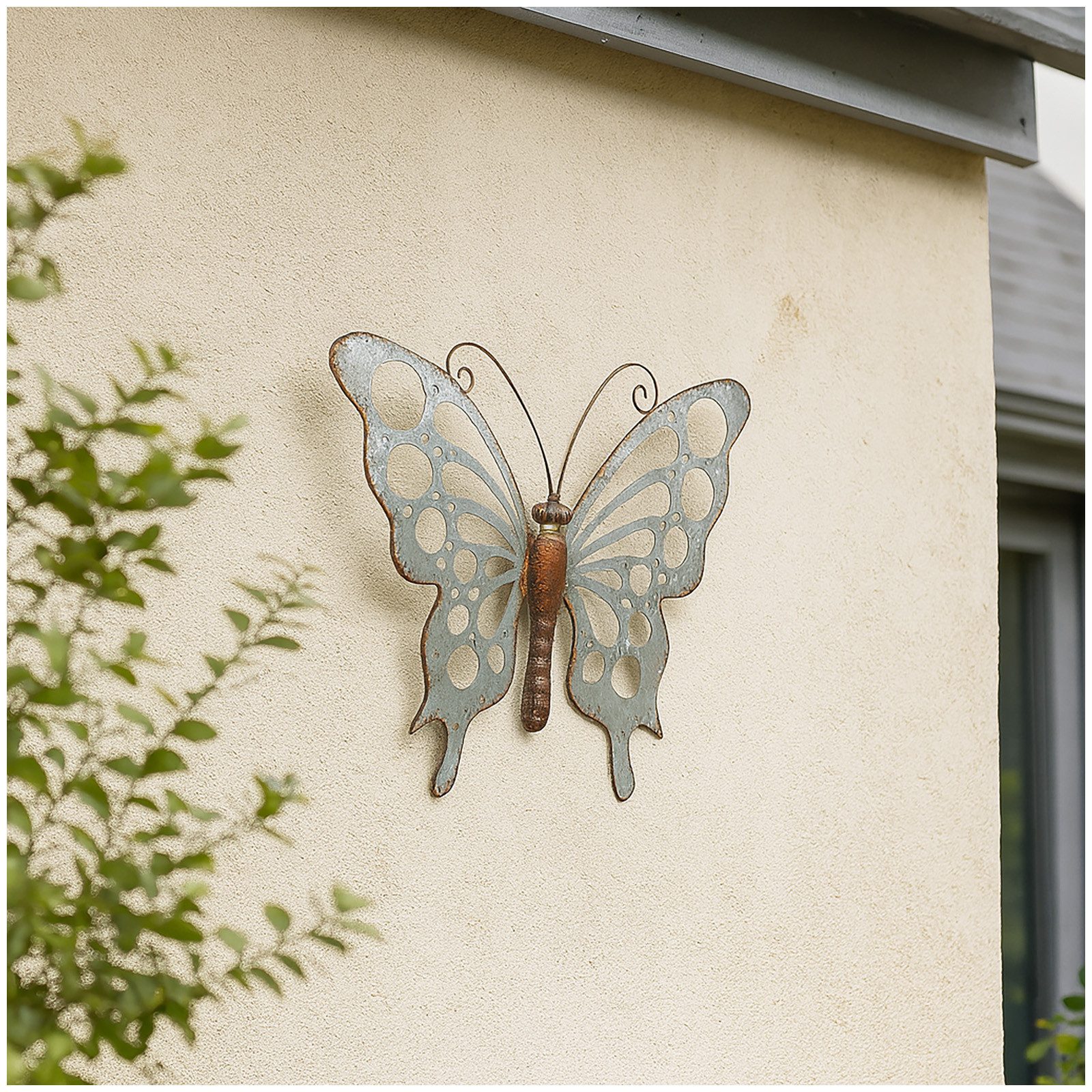 HTI-Living Wanddekoobjekt Metall Wanddekoration Schmetterling 44x35 cm (Stü günstig online kaufen