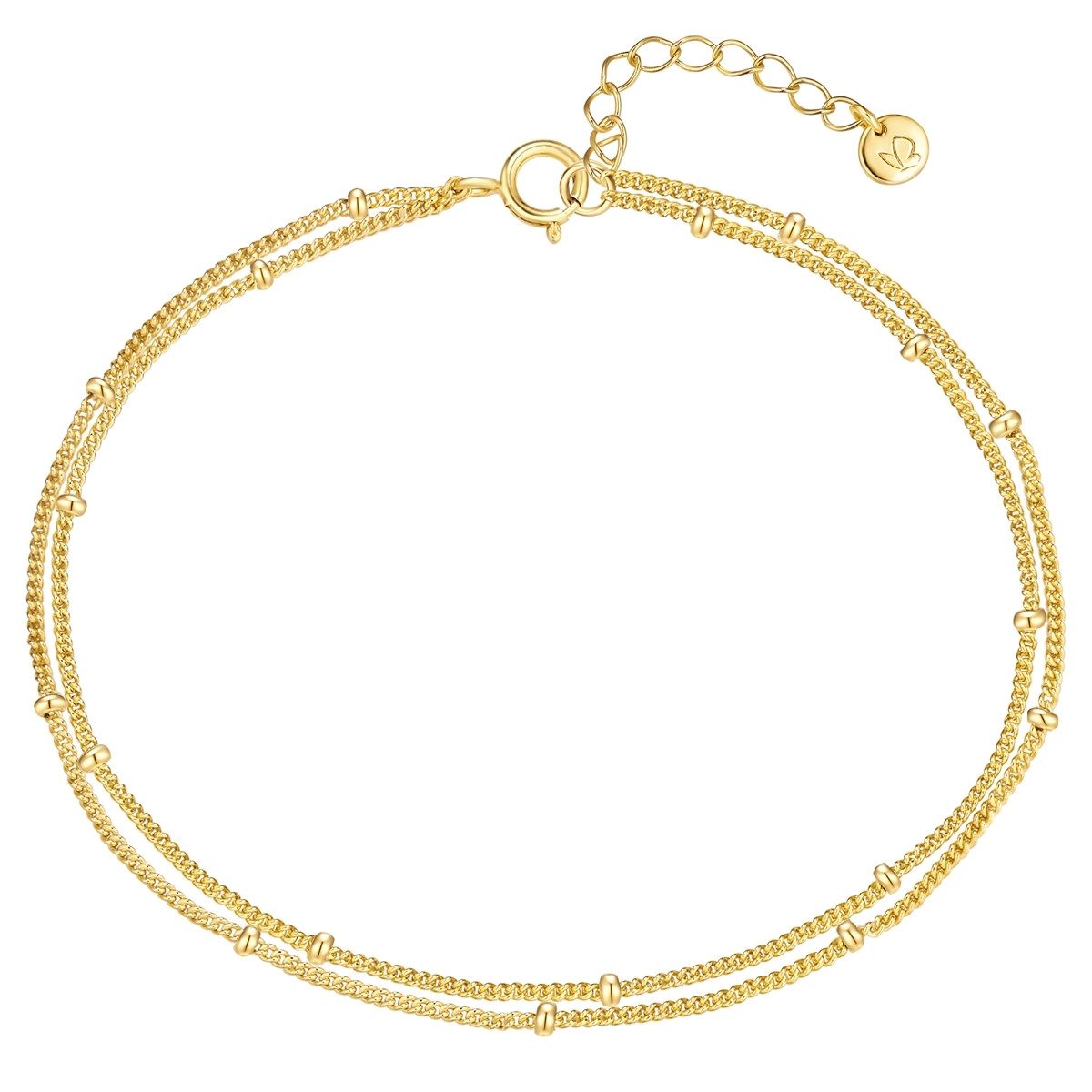 Glanzstücke München Silberarmband gelbgold