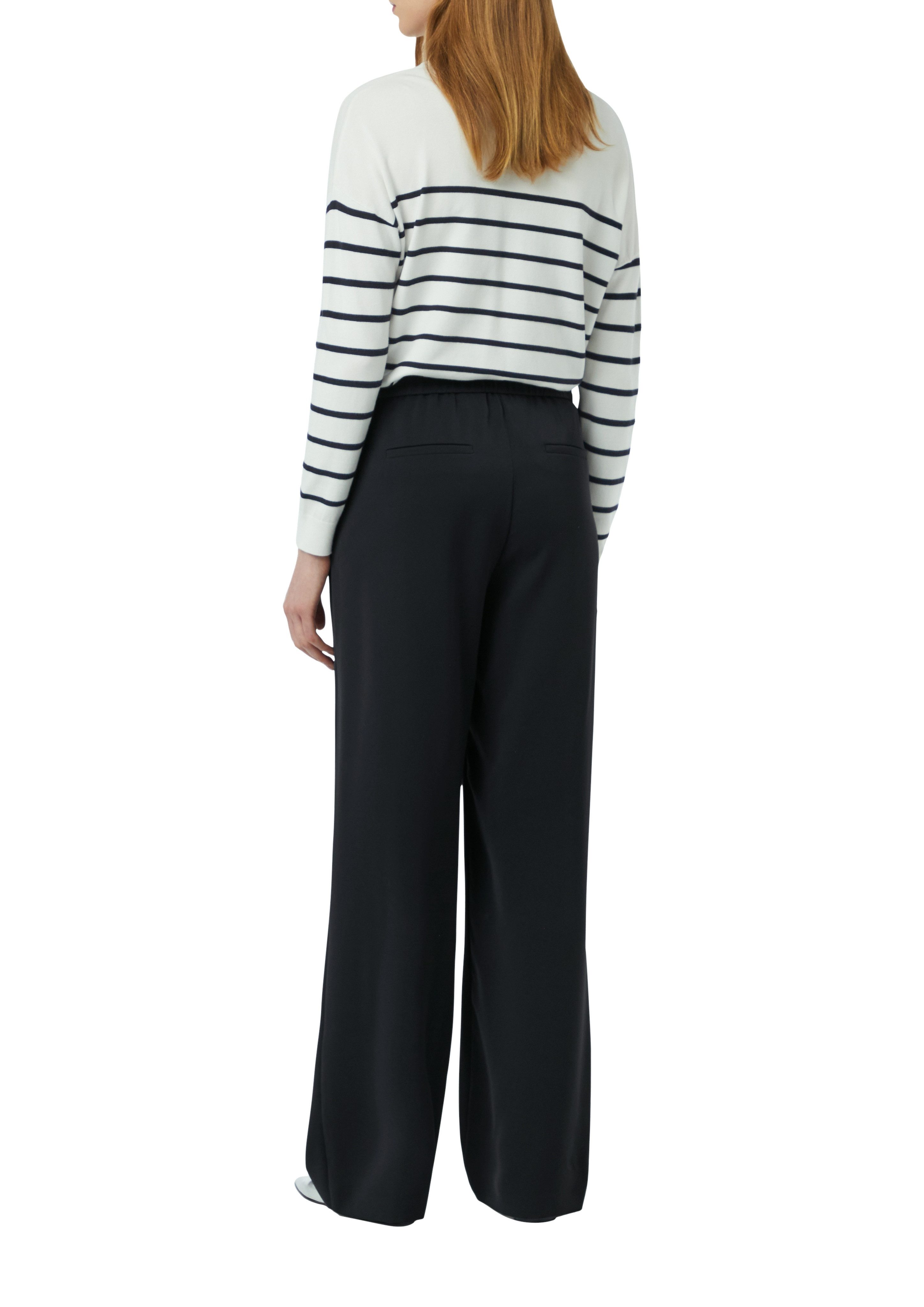 comma Bundfaltenhose mit Gürtel
