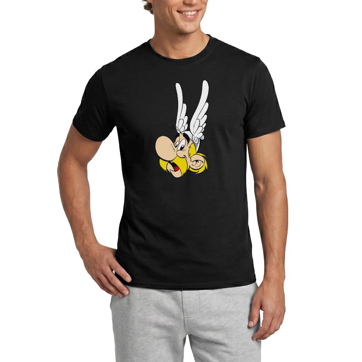 Spreadshirt T-Shirt Asterix & Obelix - Flügelhelm Männer T-Shirt (1-tlg)