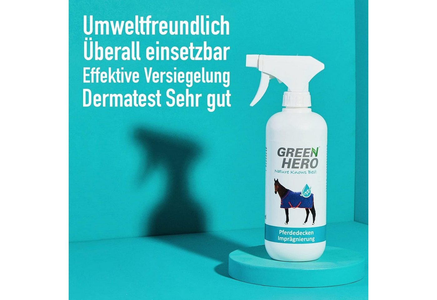 Thumbnail - GreenHero Pferdedecken Imprägnierspray für Outdoordecken Imprägnierspray, Gegen Schmutz und Feuchtigkeit, Ohne Treibgas