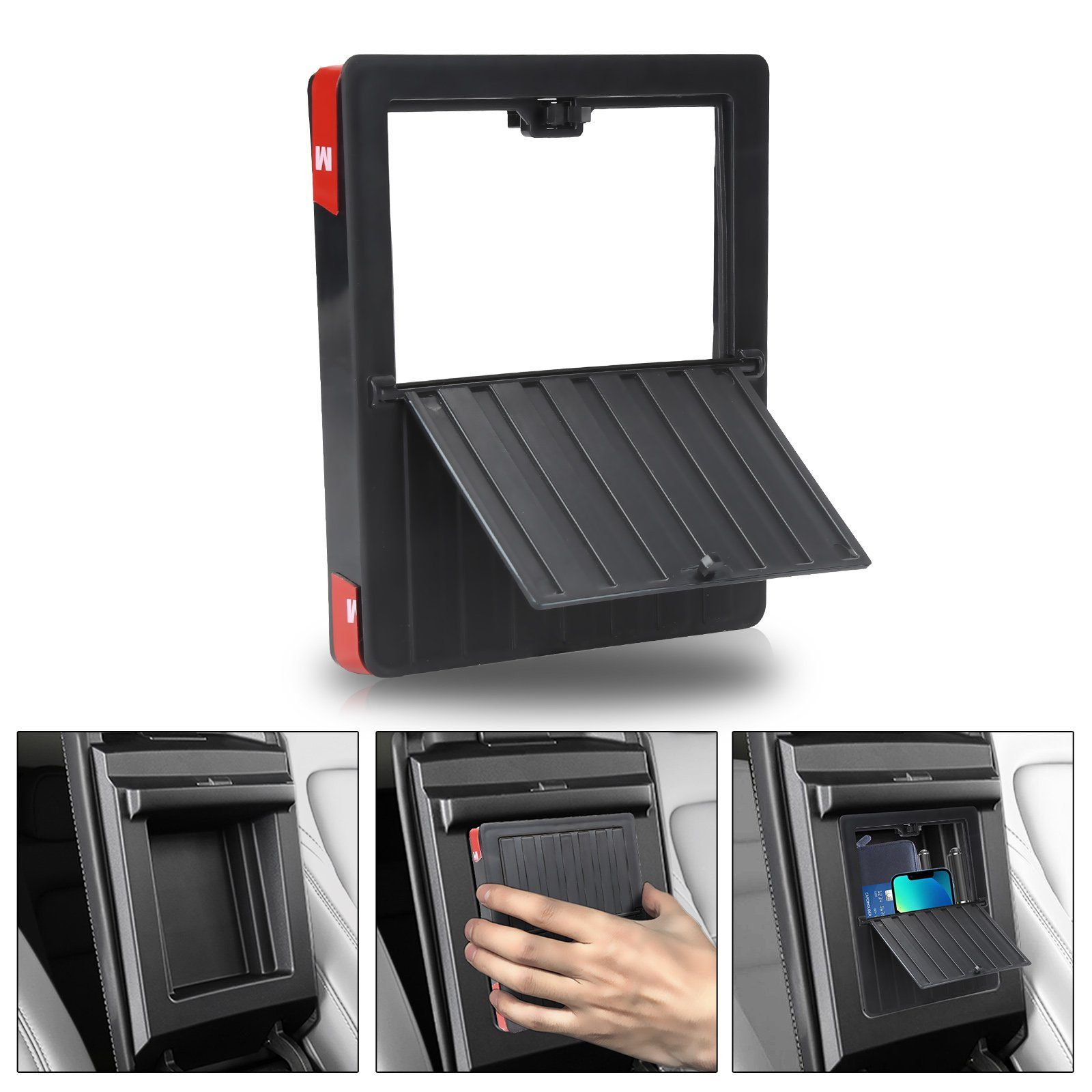Wigento Tablet-Hülle Für Tesla Model 3 15 Zoll Navigation 1x PET Full HD  LCD Display Schutz Folie + Poliertuch