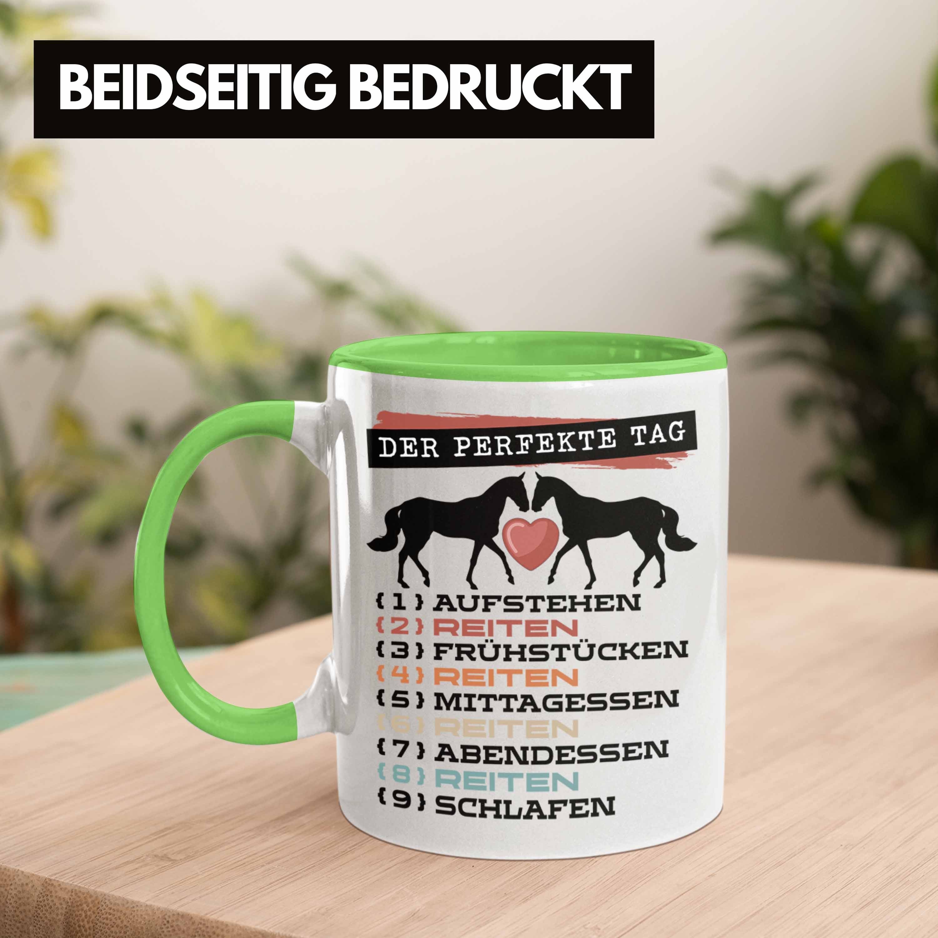 Trendation Tasse Trendation Tasse Der Tag - Gesc Grün Pferde Geschenk Becher Perfekte Reiten