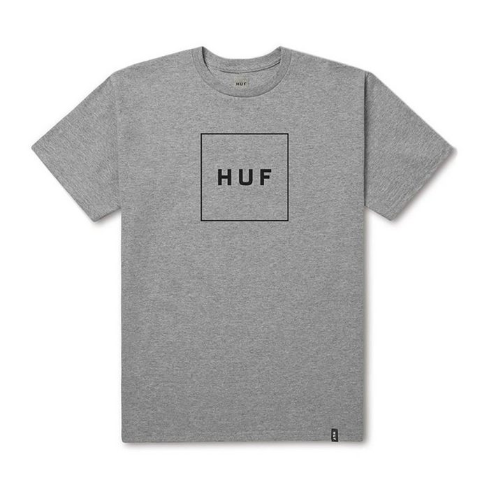 HUF T-Shirt Box Logo - grey heather