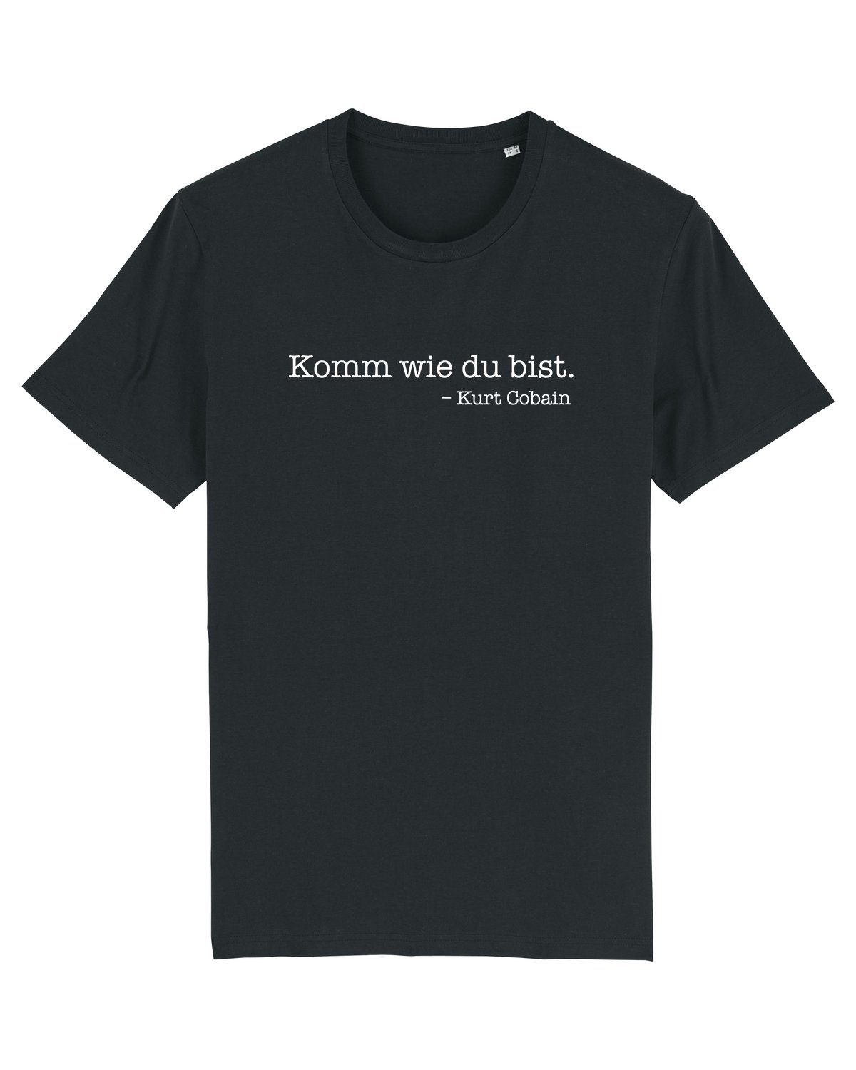 wat? bist. du Apparel schwarz Komm wie (1-tlg) Print-Shirt