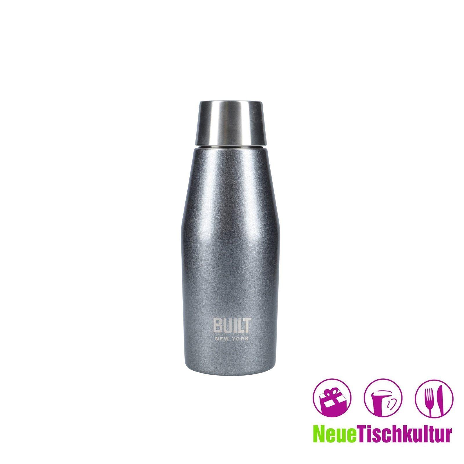 doppelwandig Isolierflasche ml Isolierflasche Neuetischkultur 330 Silbergrau Edelstahl,