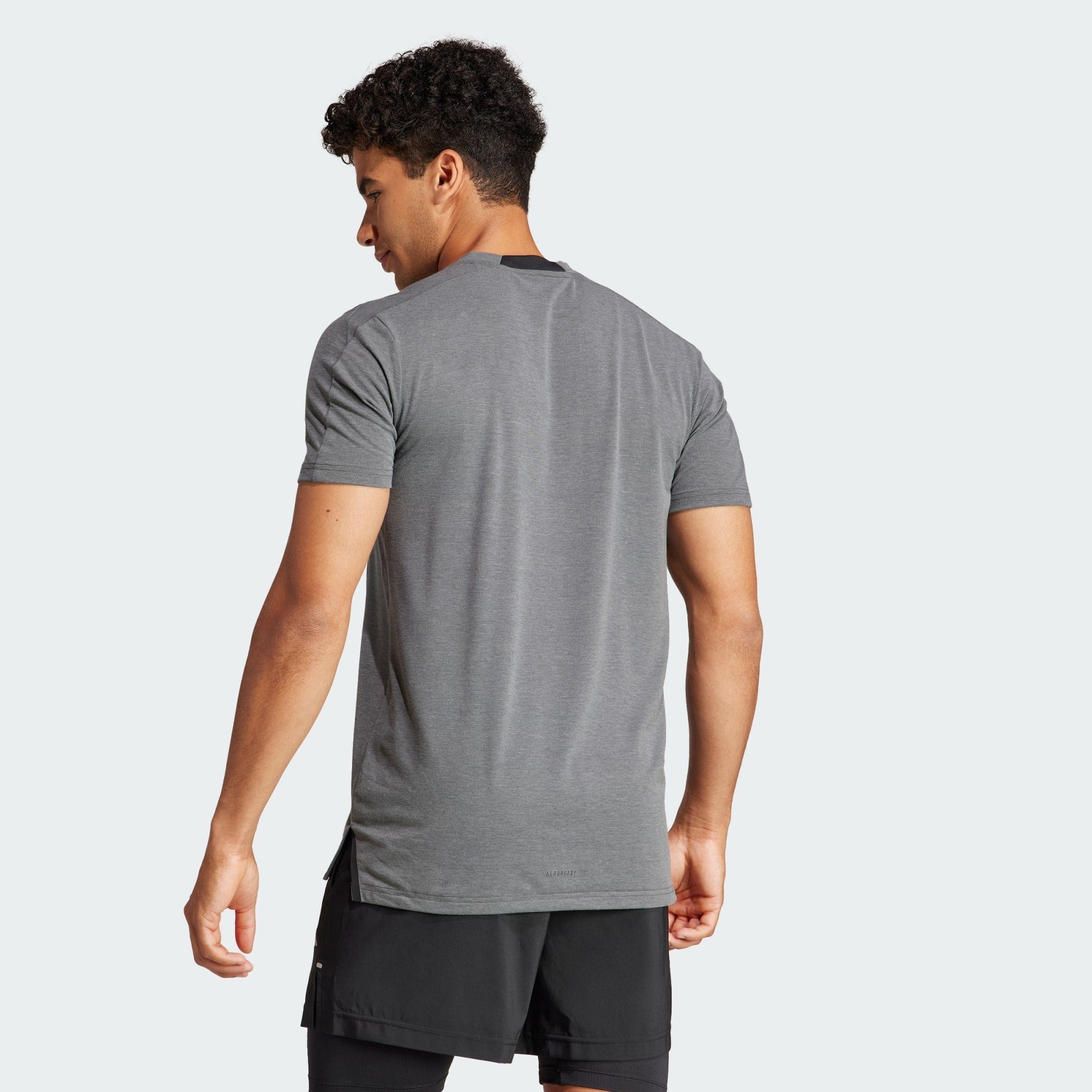 adidas Performance Funktionsshirt DESIGNED WORKOUT Solid FOR Dgh T-SHIRT TRAINING Grey