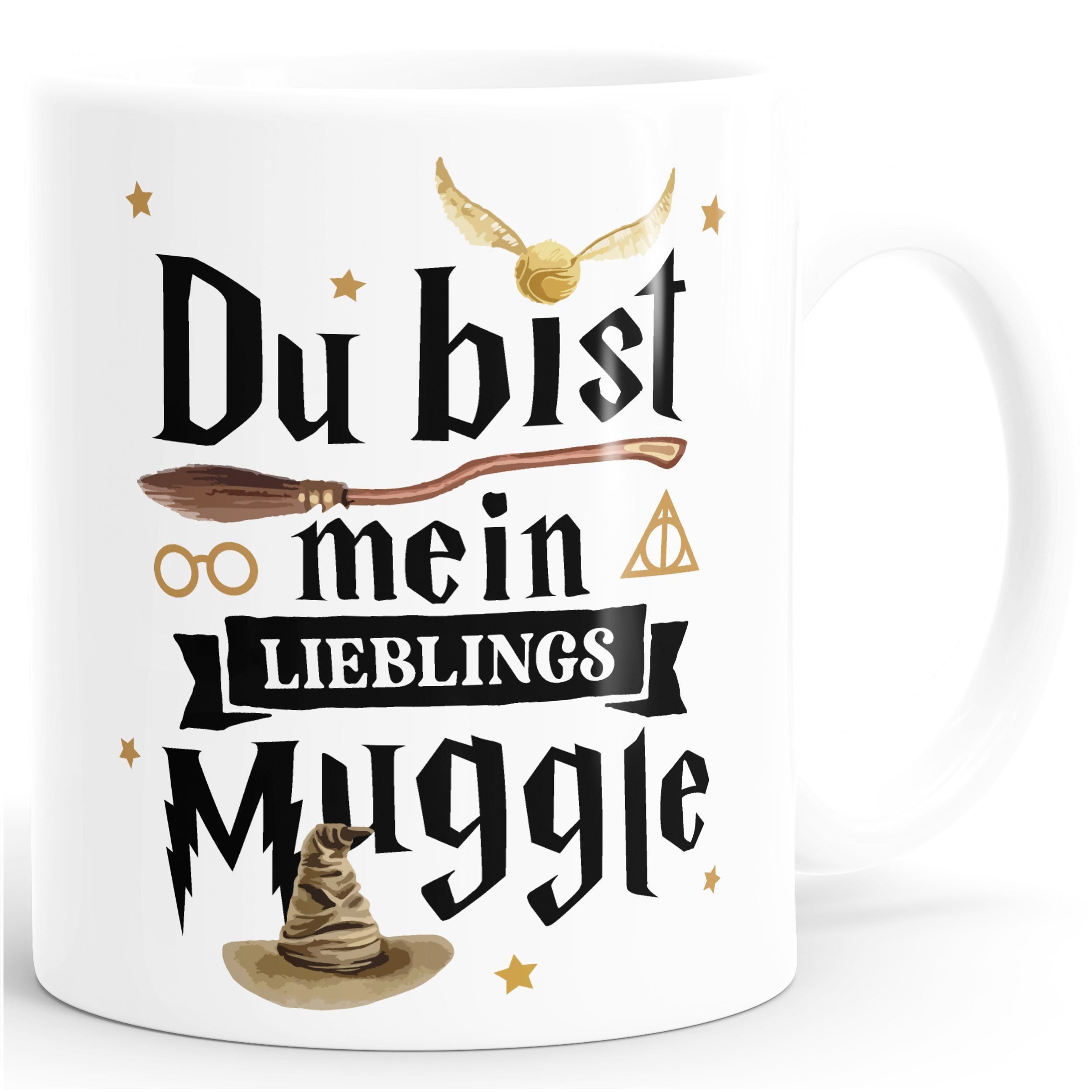 MoonWorks Tasse Kaffee-Tasse Du bist mein Lieblingsmuggle Lieblingsmensch Geschenk, Keramik