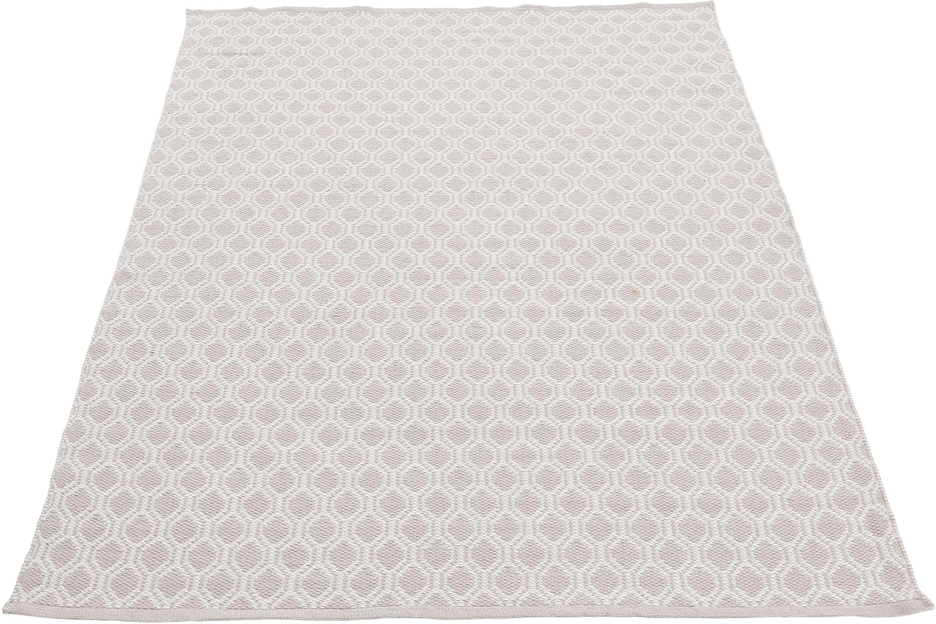 Teppich Frida (PET), beige mm, recyceltem Höhe: Wendeteppich, 100% rechteckig, carpetfine, 204, Flachgewebe, Material Sisal 7 Optik