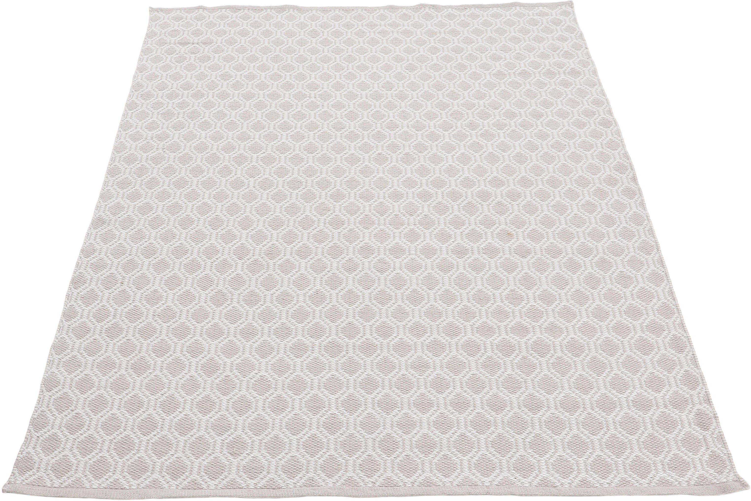 carpetfine Teppich Frida 204, rechteckig, Höhe: 7 mm, Wendeteppich, 100% recyceltem Material (PET), Flachgewebe, Sisal Optik