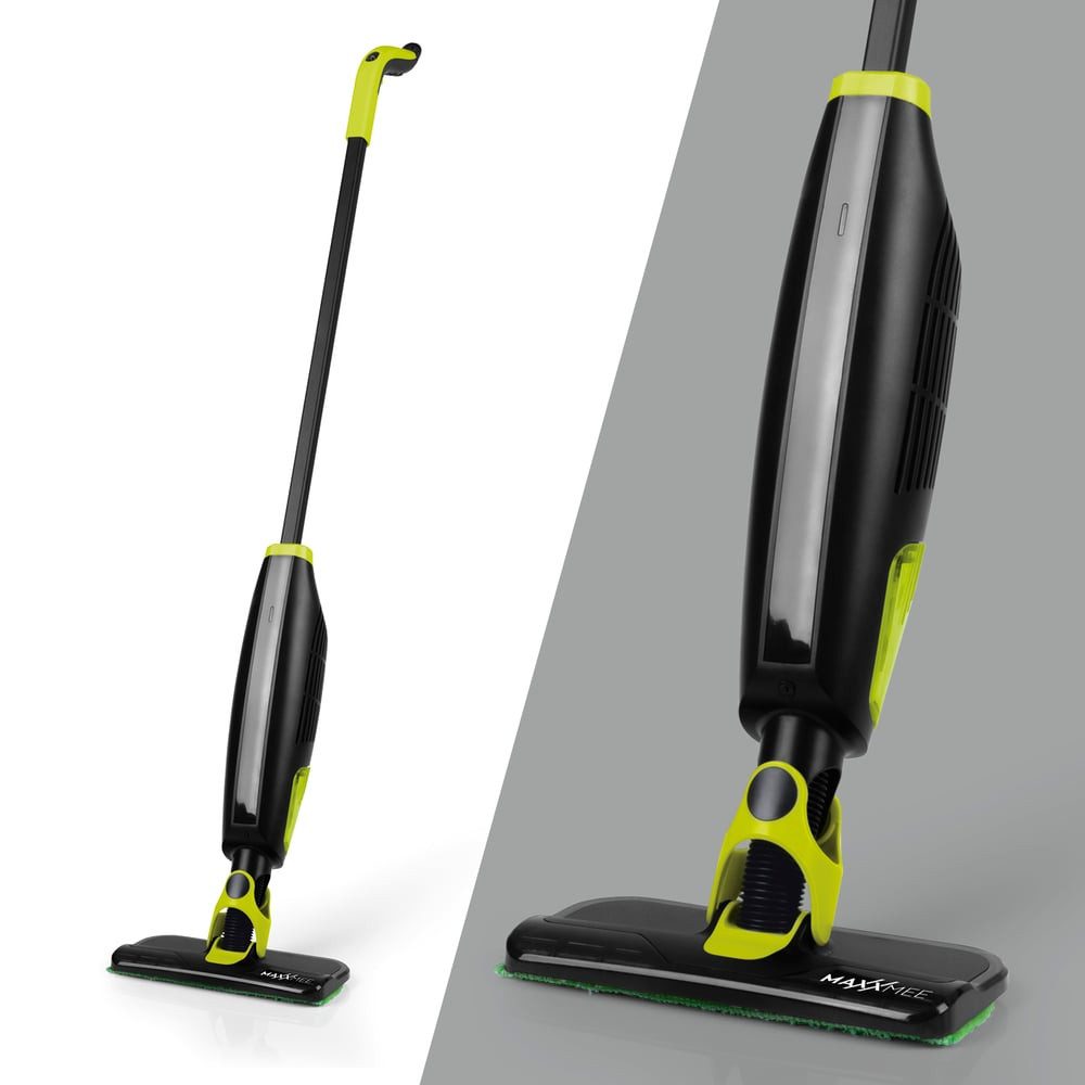 MAXXMEE Akku-Wischmopp Bodenwischer inkl. Saugfunktion - 180 ml - grün/schwarz