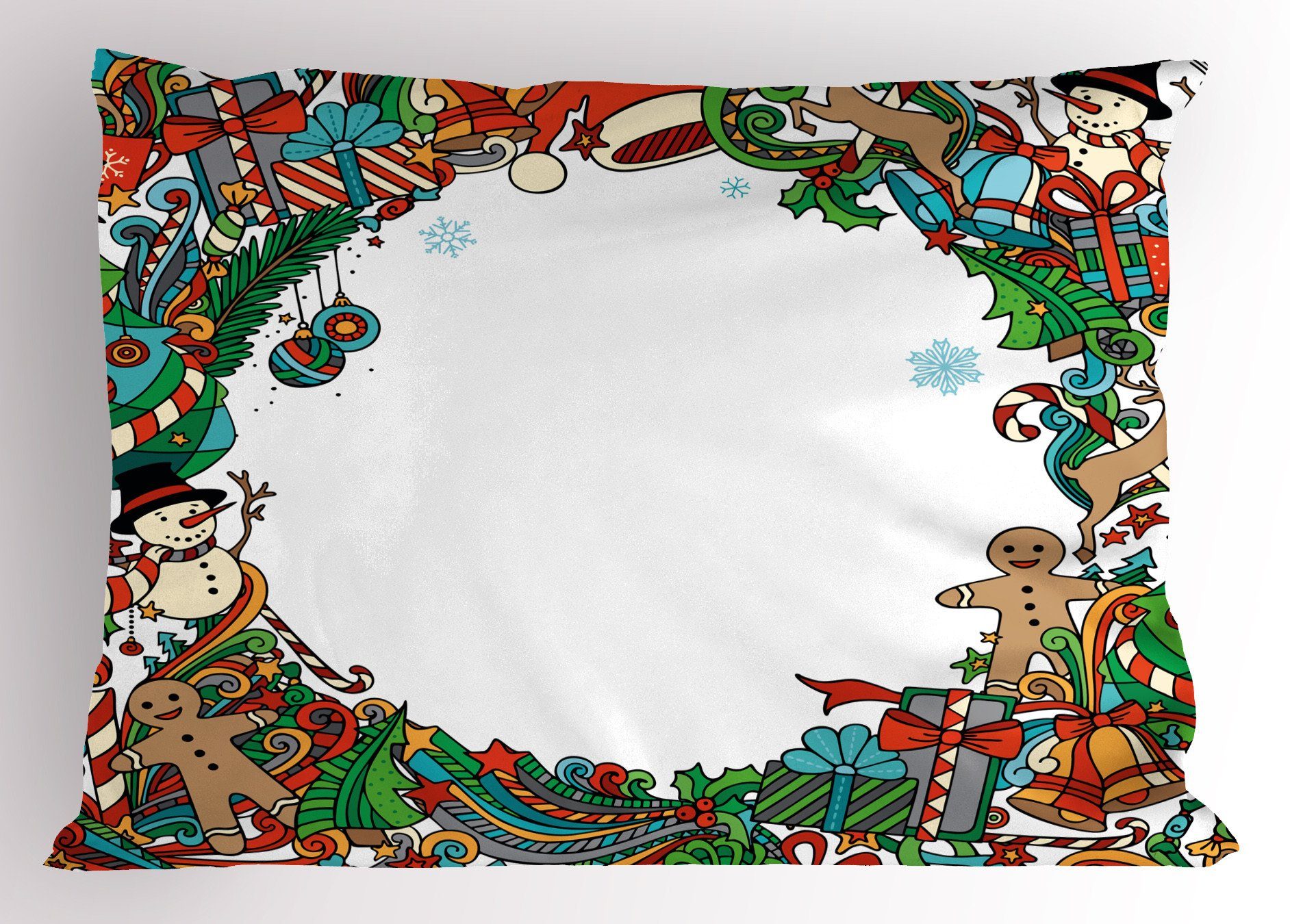 Kissenbezüge Dekorativer Standard King Size Gedruckter Kissenbezug, Abakuhaus (1 Stück), Weihnachten Urlaub