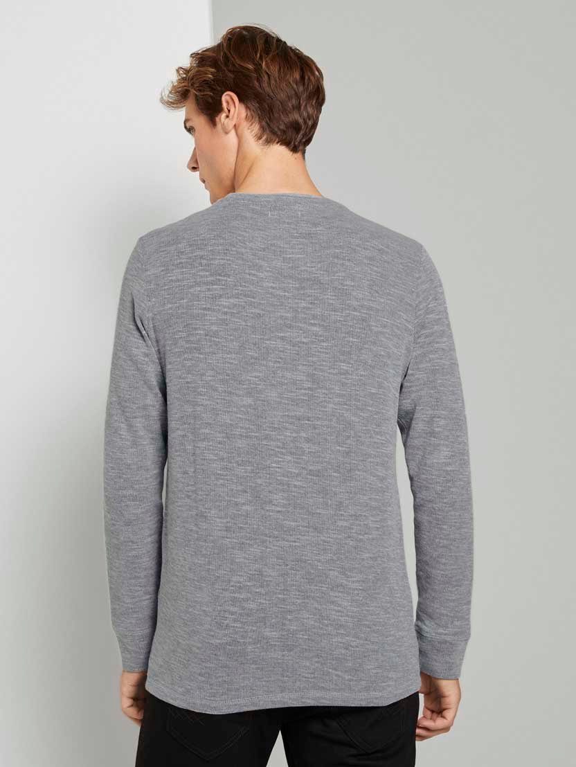TOM TAILOR Rundhalsshirt Double Face Longsleeve günstig online kaufen