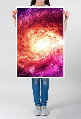 Sinus Art Poster Illustration 60x90cm Poster Magenta Galaxie