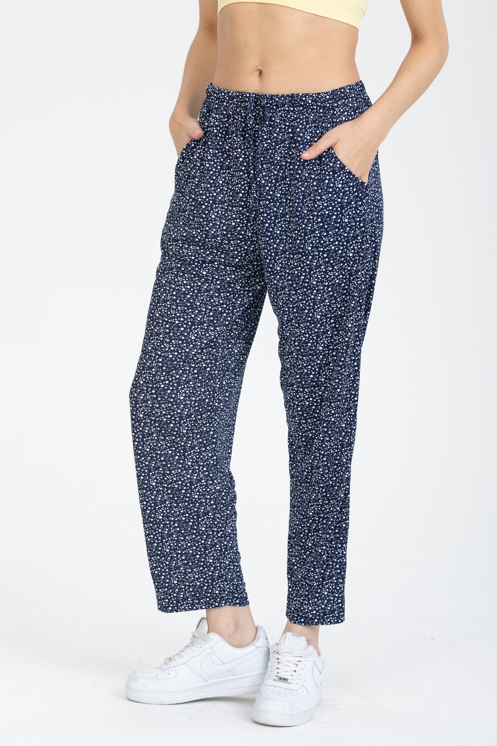 Strandhose Damen Sommerhose leicht lang