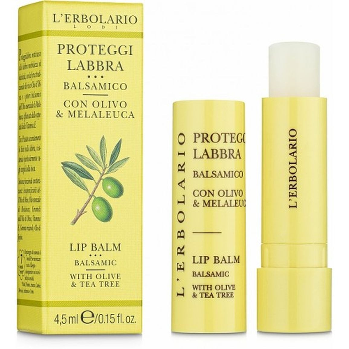 L´ERBOLARIO Lippenstift Lippenpflegestift mit Oliven- und Teebaumöl 4,5ml, 1-tlg.
