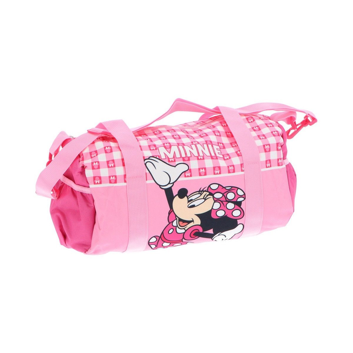Disney Minnie Mouse Sporttasche für Kinder / Reisetasche 22x38x18 cm mit Tragegurt (1-tlg), perfekt für Reisen, Unterwegs, ideal für Sportbekleidung und Schule