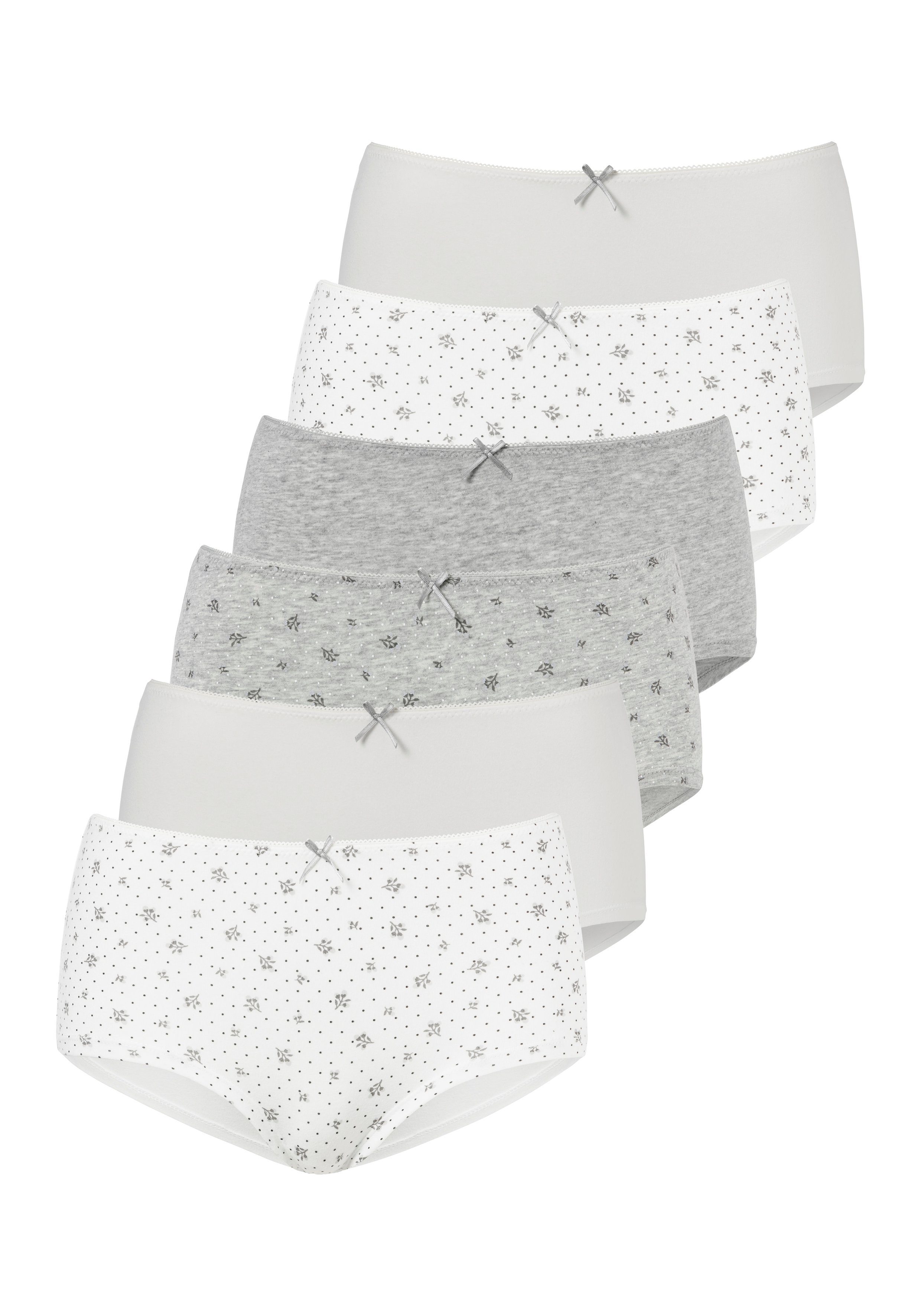 petite fleur by Lascana Hipster (6er-Pack) aus elastischer Baumwolle
