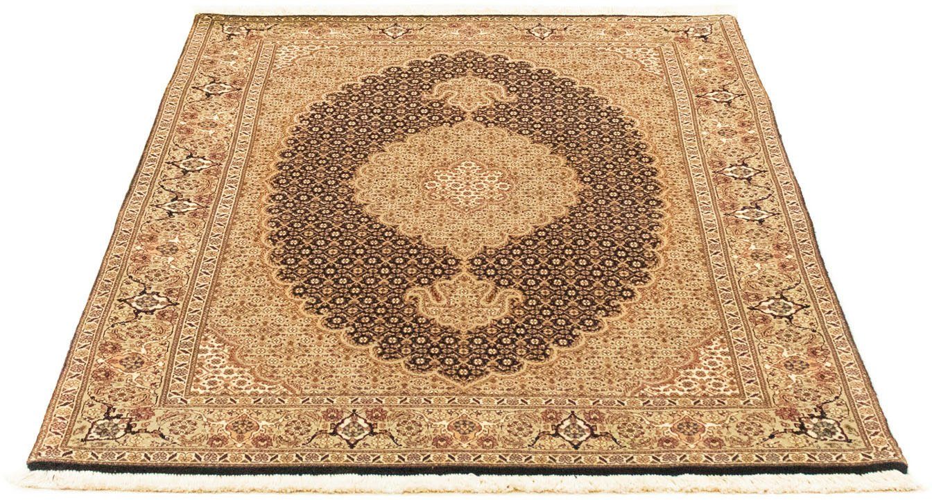 Orientteppich Perser - Täbriz - Höhe: Royal x Handgeknüpft, 7 mm, 101 dunkelblau, cm rechteckig, Einzelstück morgenland, - mit Zertifikat Wohnzimmer, - 146