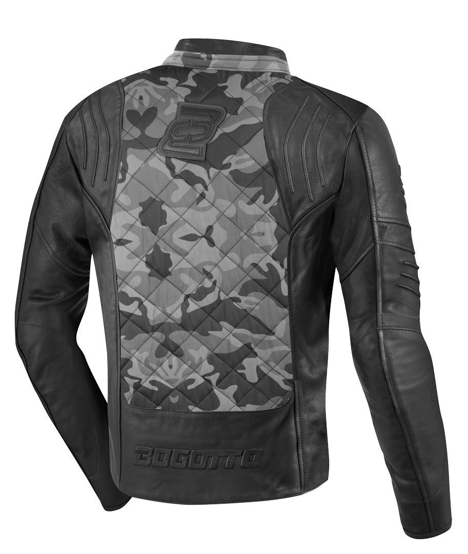 Leder-/Textiljacke Bogotto Radic Grey/Camouflage Motorrad Motorradjacke