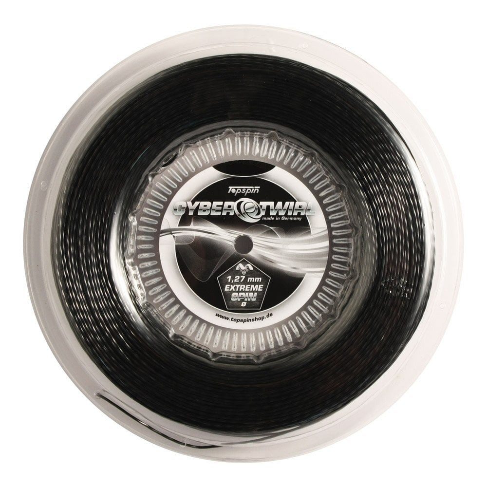 Tennissaite Cyber Twirl (Haltbarkeit+Spin) schwarz 110m Rolle
