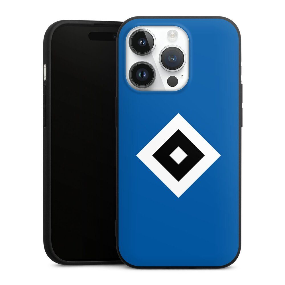 DeinDesign Handyhülle Logo HSV Blau, Apple iPhone 14 Pro Silikon Hülle Premium Case Handy Schutzhülle