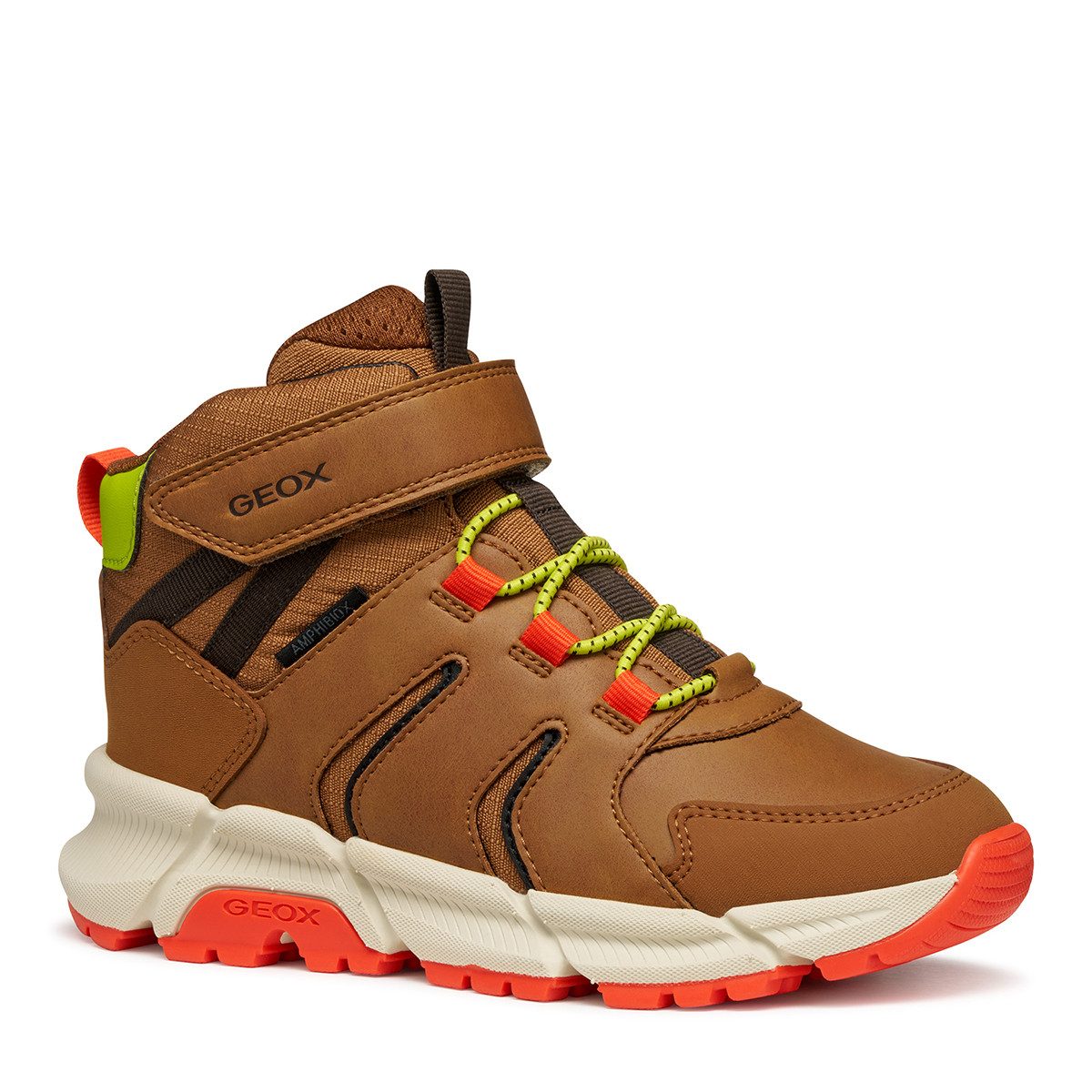 Geox GEOX FLEXYPER PLUS, Warmfutter, Braun, Kinder Sneaker