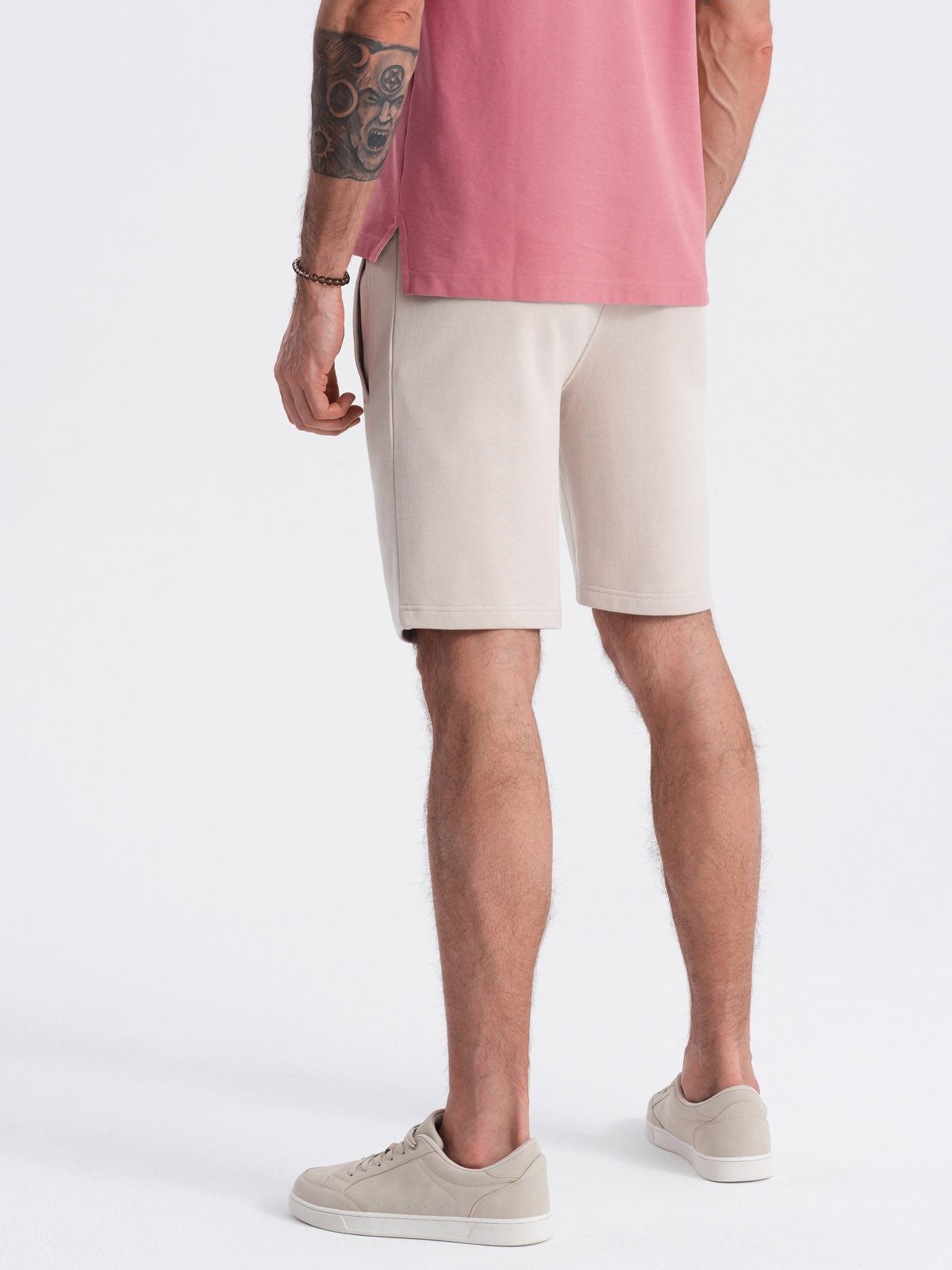 OMBRE Sweatshorts Herrenshorts aus Strick mit Kordelzug in der Taille und Taschen