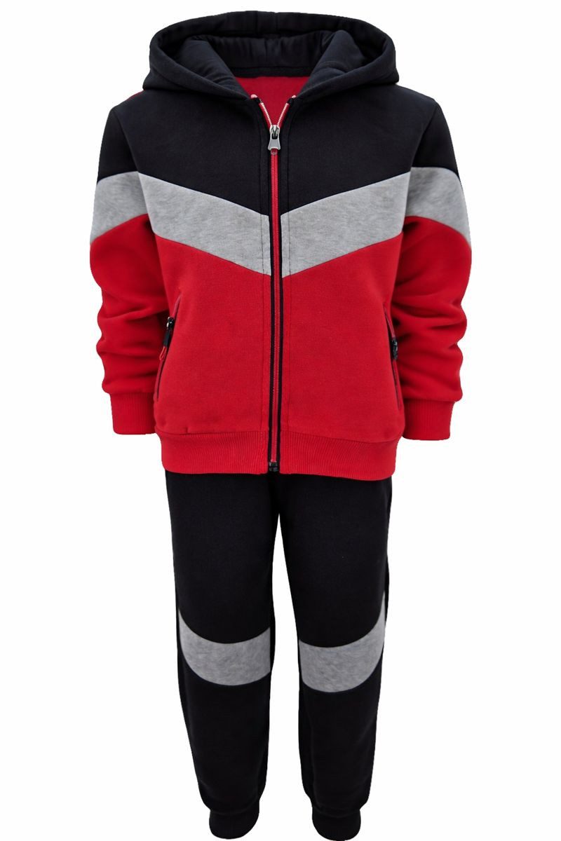 Sweatanzug warmer Jogginganzug Freizeitanzug Kinder Hausanzug JF901e