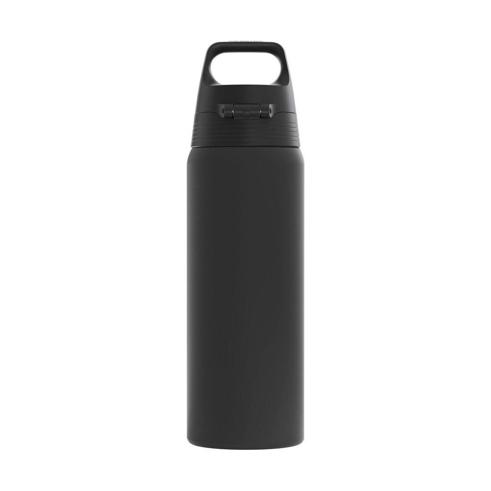 Sigg Trinkflasche Trinkflasche 1,0 l Shield One Black, Trinkflasche, Ø8cm, Edelstahl 18/8, schwarz