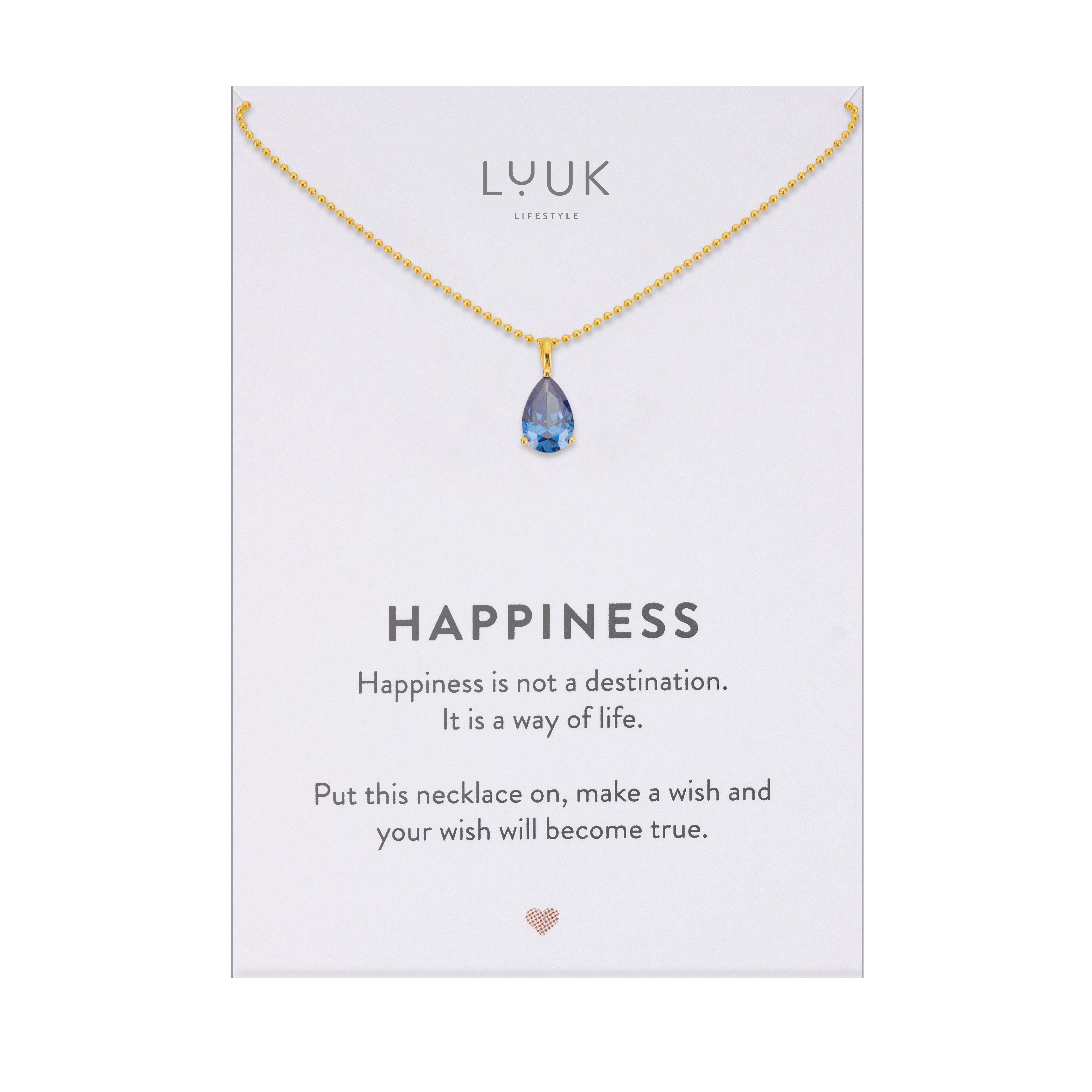 LUUK LIFESTYLE Kette mit Anhänger Navy günstig online kaufen