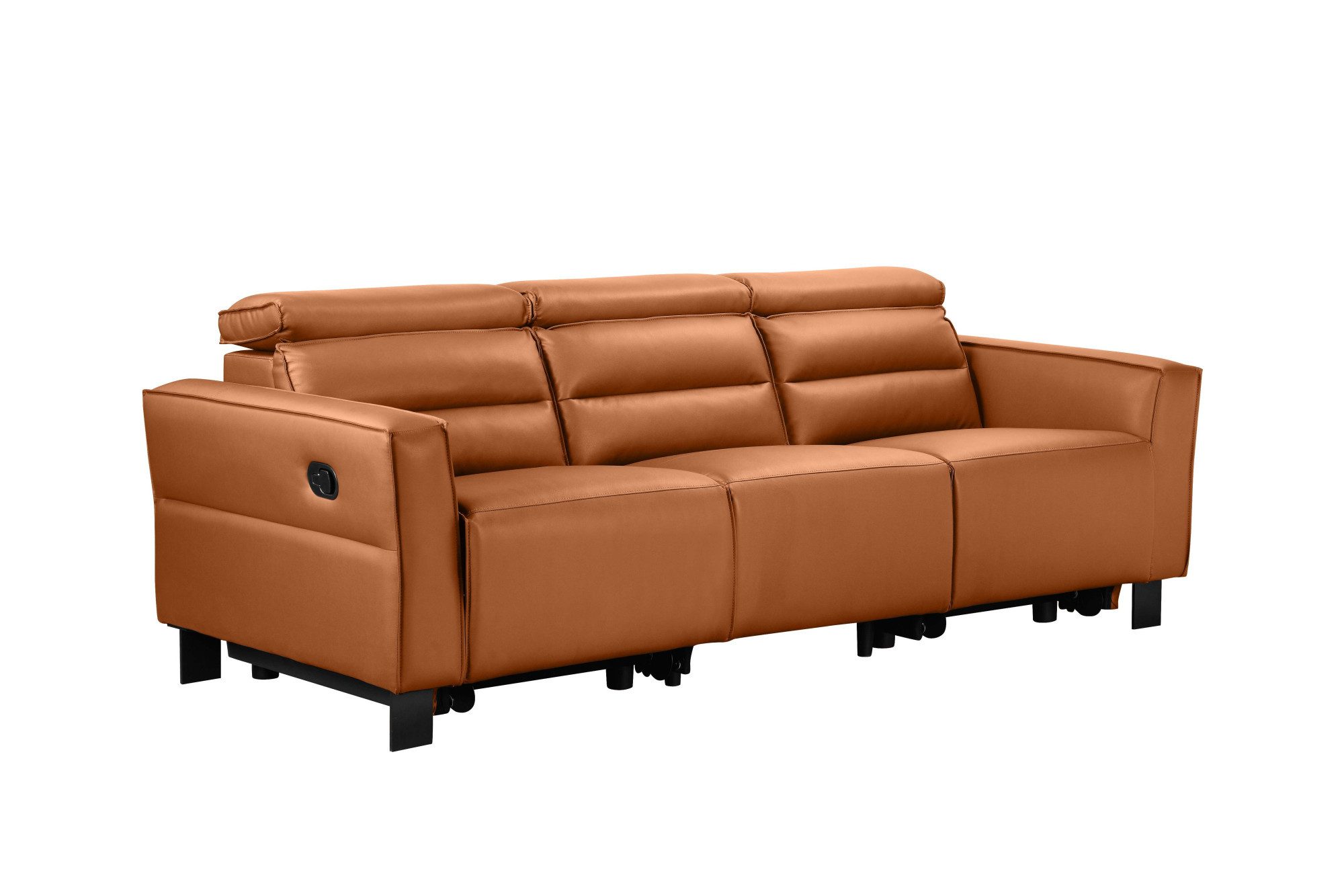 OTTO home 3-Sitzer Carpari Naturleder, 224 cm, man./elektr. Relaxfunktion, (USB A/C), sowie Kopfteilverstellung – Bild 4 von 5