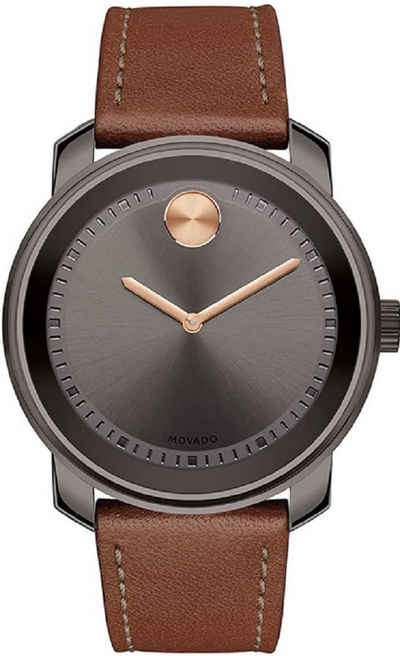 MOVADO Quarzuhr, Movado 3600378 Herren-Armbanduhr mit Ionenplatte, Gun Metal