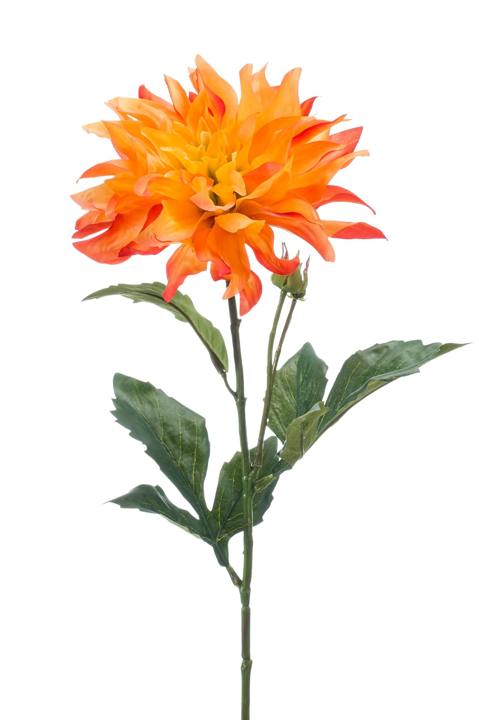 Kunstblume Kunstblume Dahlie, Emerald, Höhe 60 cm, Farbe: Orange