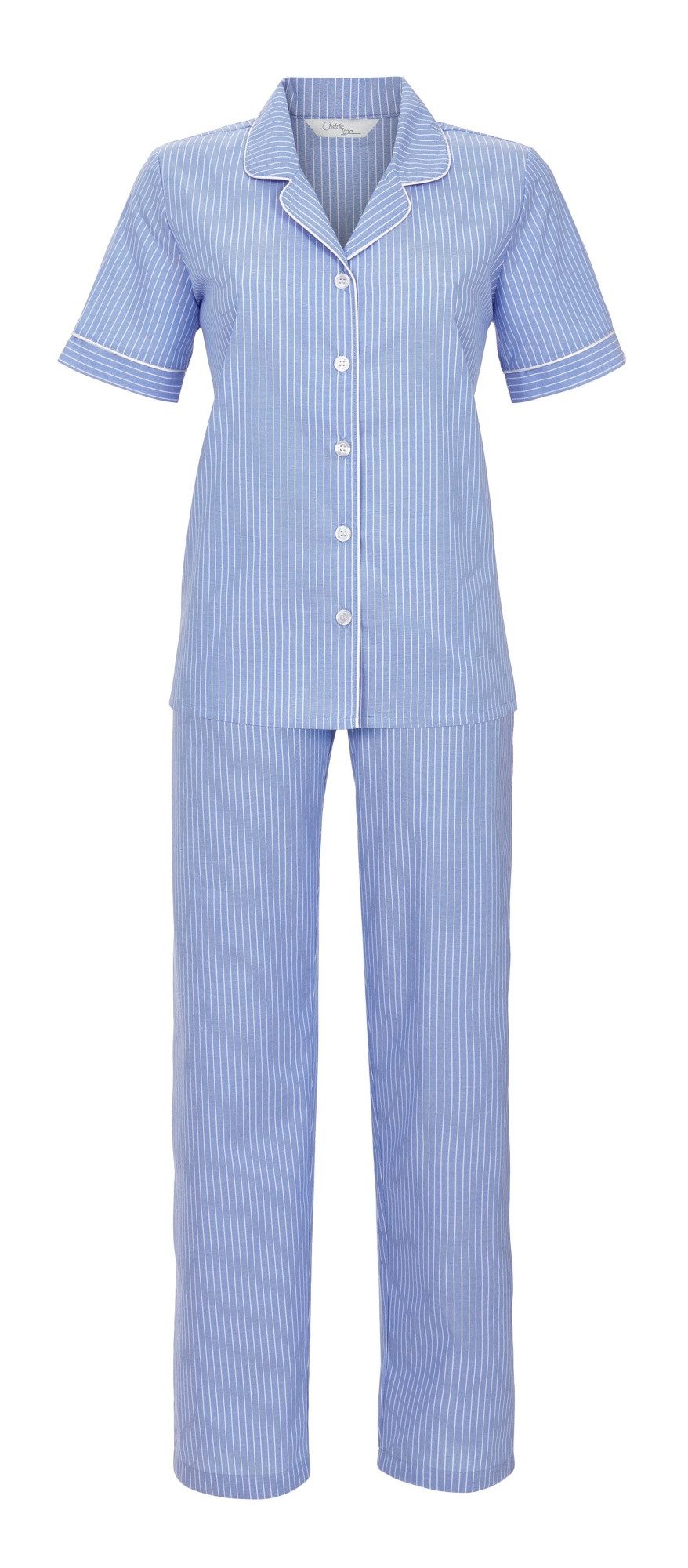 Chérie Line Pyjama Pyjama aus Webware (2 tlg) Leichte Webwarenqualität