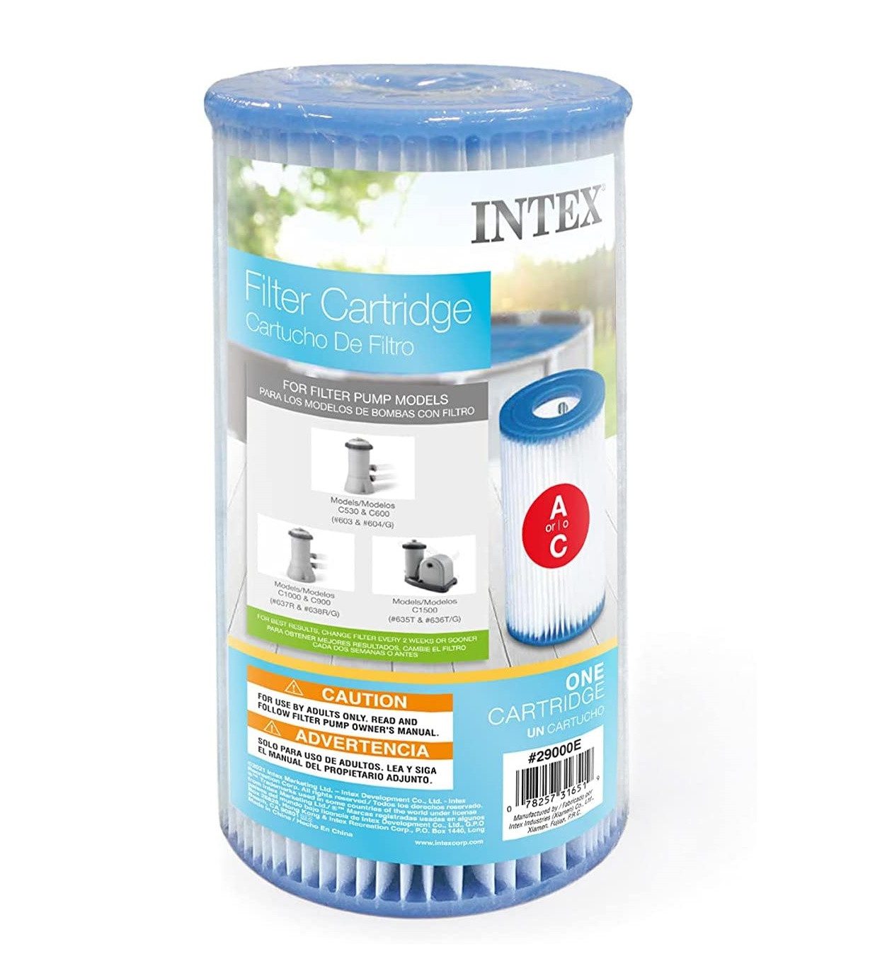 Intex Pool-Filterkartusche Intex Filterkartusche Typ A, 1 Stück für Filteranlagenzubehör, Ersatzkartusche für effiziente Wasserreinigung