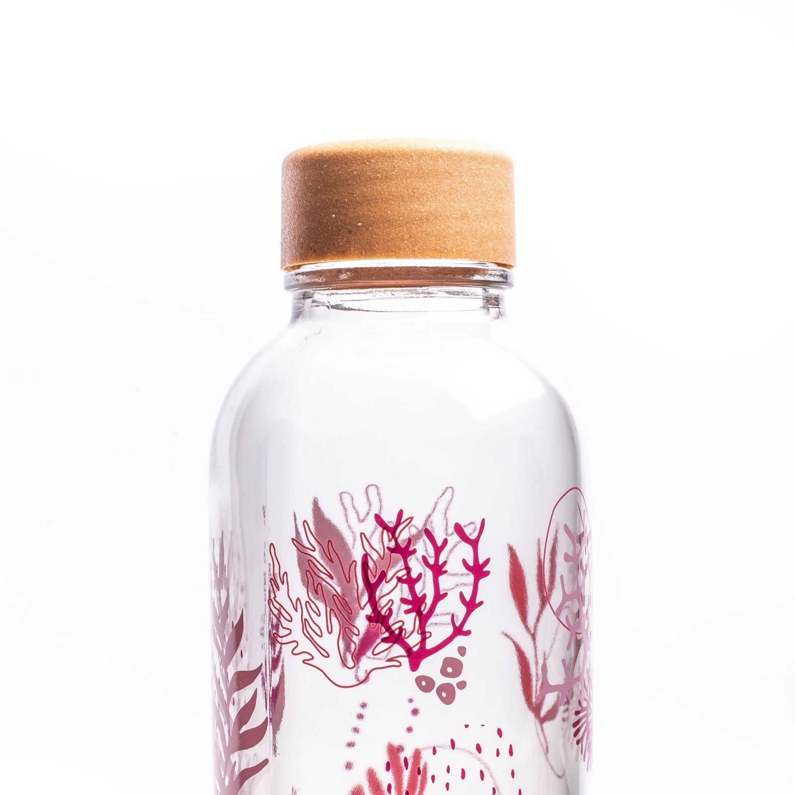 yogabox Trinkflasche CARRY REEF Regional GLAS, produziert CORAL 0.7 l