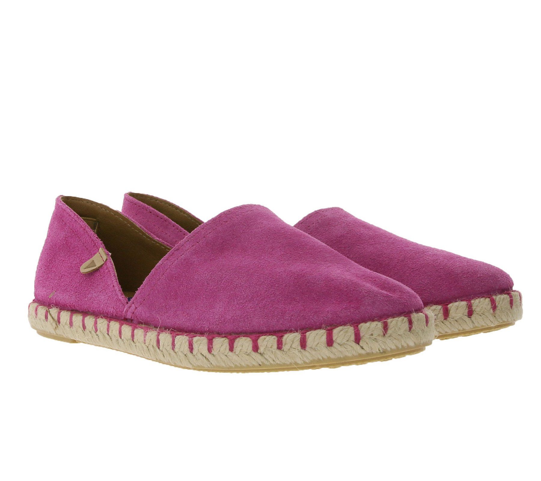 VERBENAS »VERBENAS Echtleder-Espadrilles super modische Damen Sandale Made  in Spain Sommer-Schuhe Pink« Espadrille