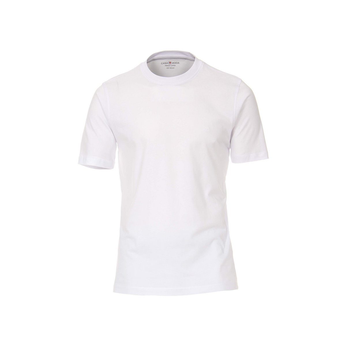 CASAMODA T-Shirt regular weiß (1-tlg)