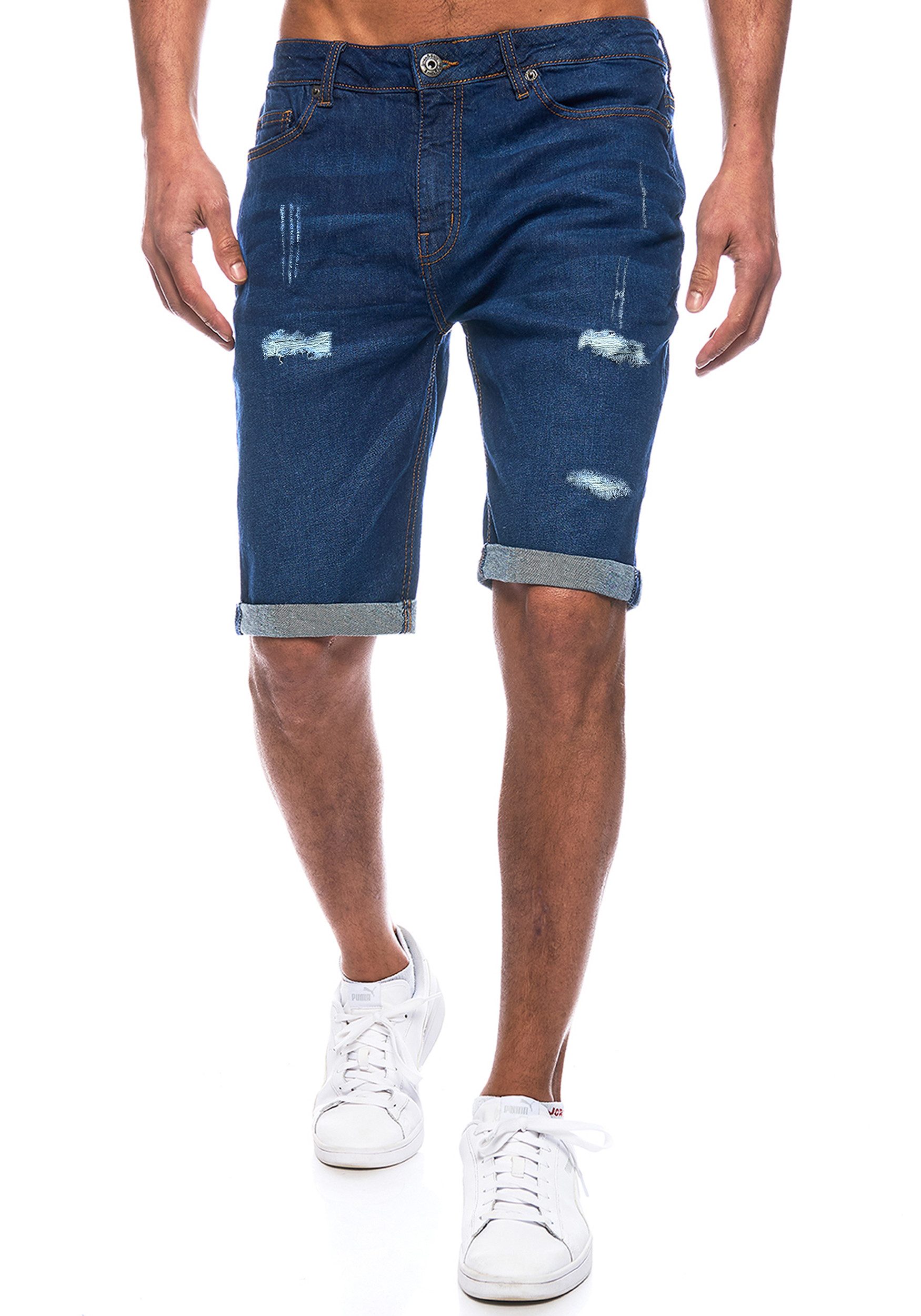 Smith & Solo Jeansshorts Herren, kurze Hosen Männer, Shorts 5-Pocket Style günstig online kaufen
