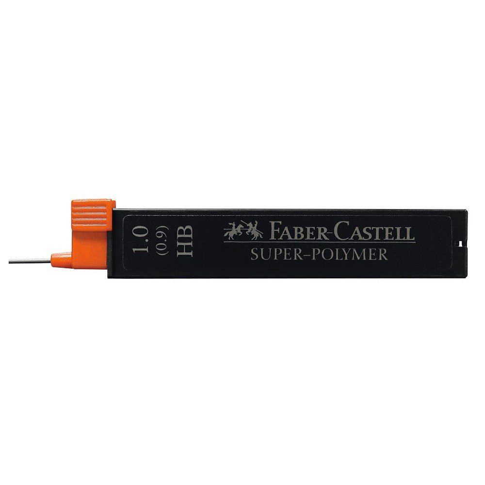 Faber-Castell FABER-CASTELL 120900 SUPER-POLYMER Bleistiftminen HB 1,0 mm 12er Tintenpatrone
