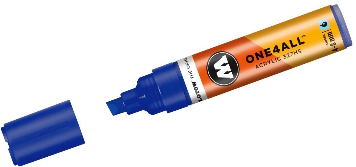 Thumbnail - MOLOTOW Permanentmarker Permanentmarker ONE4ALL 327 HS nachfüllbar 4-8 mm echtblau