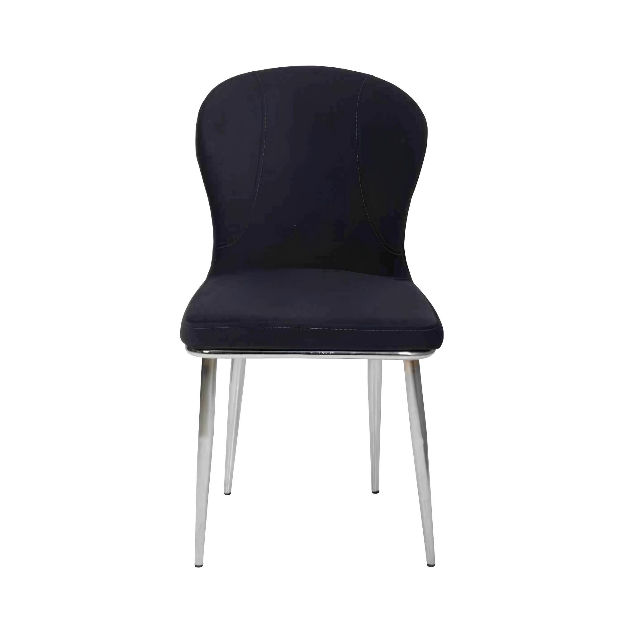 Xlmoebel Esszimmerstuhl Designer-Küchenstuhl aus schwarzem Edelstahl mit luxuriösen (1 St), Hergestellt in Europa