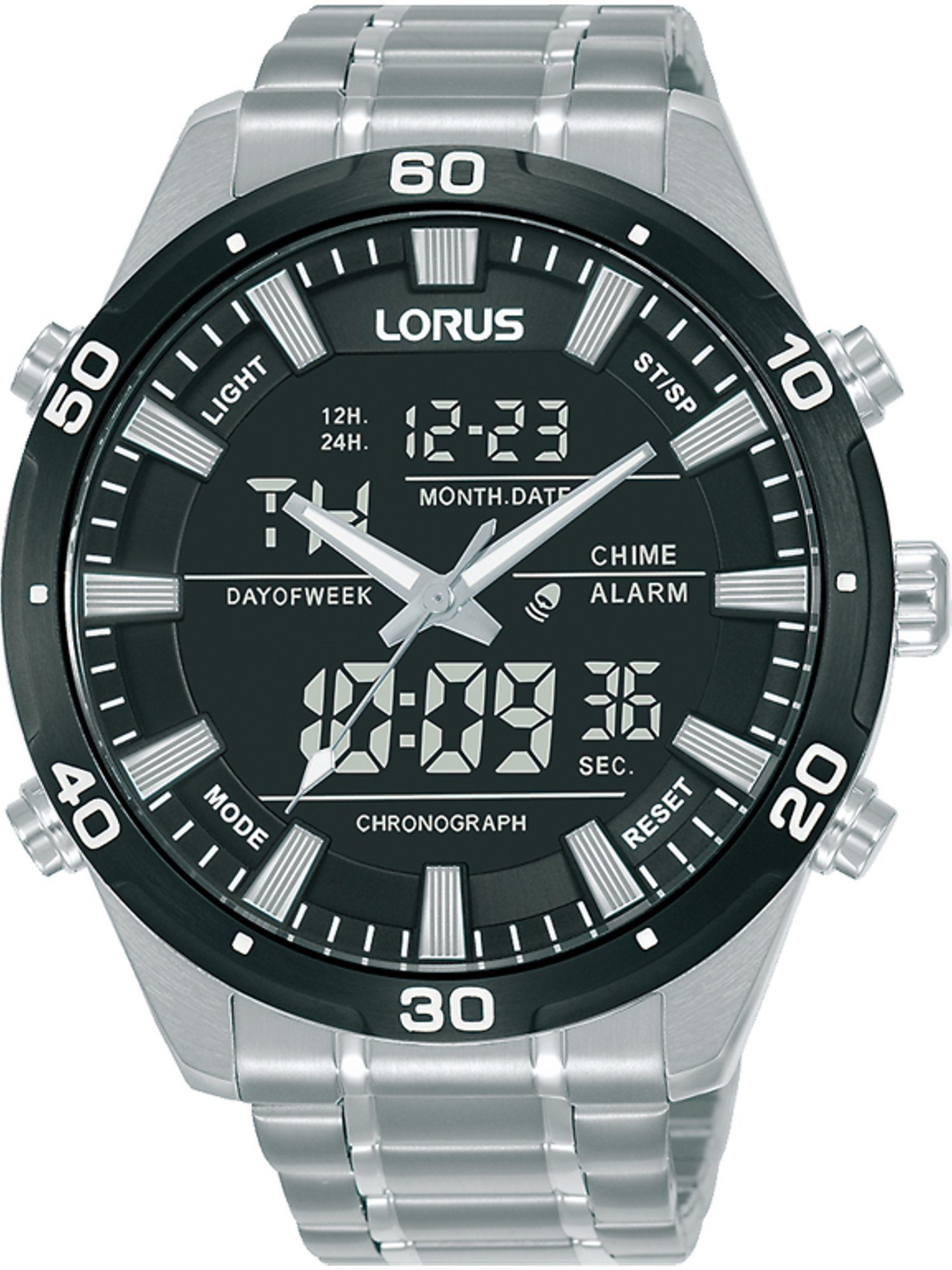 LORUS Chronograph Lorus Herren-Uhren Analog Quarz, Sportuhr