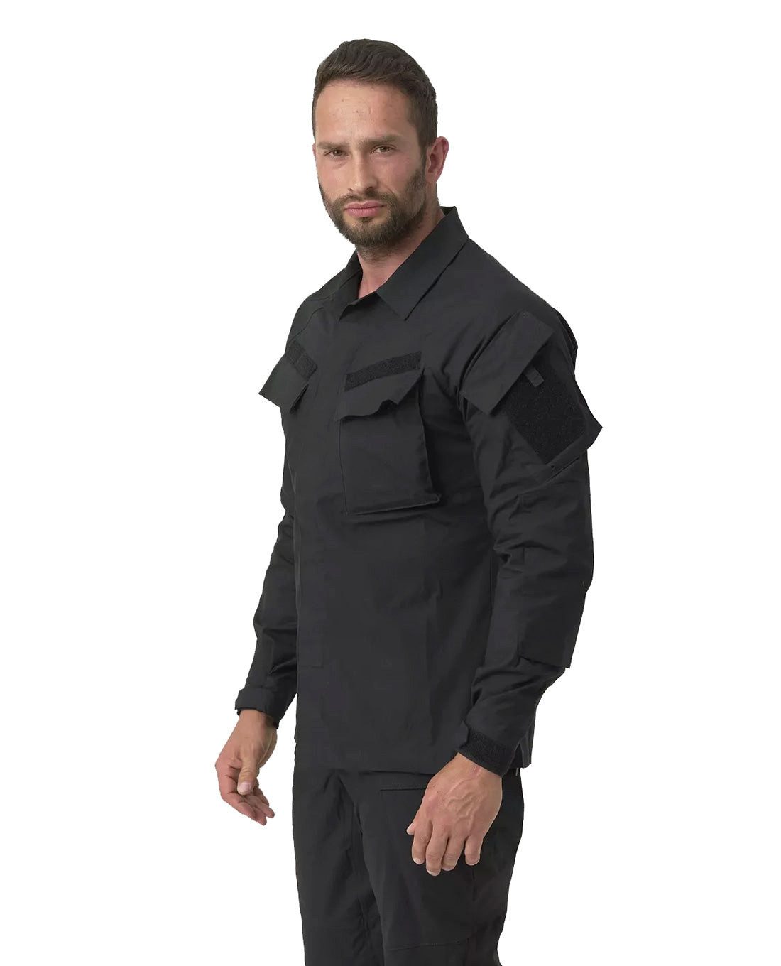 Helikon-Tex Funktionsshirt Raid Shirt - PolyCotton Stretch Ripstop - Black