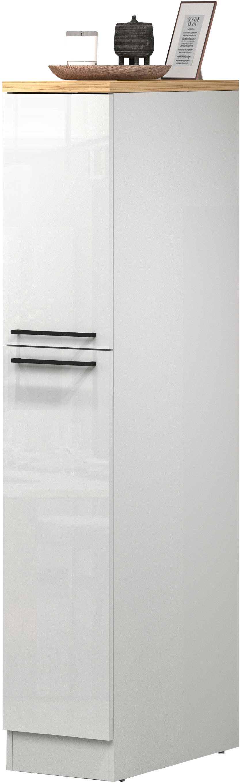 KOCHSTATION Apothekerschrank KS-Sole Breite 30 cm, 2 Auszüge, 4 Fächer