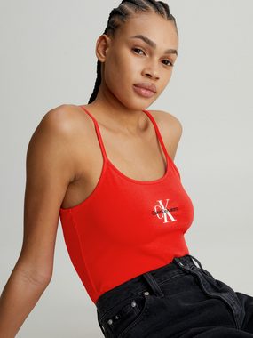 Calvin Klein Jeans T-Shirt MONOLOGO STRAPPY TANK TOP mit Logomarkenpatch