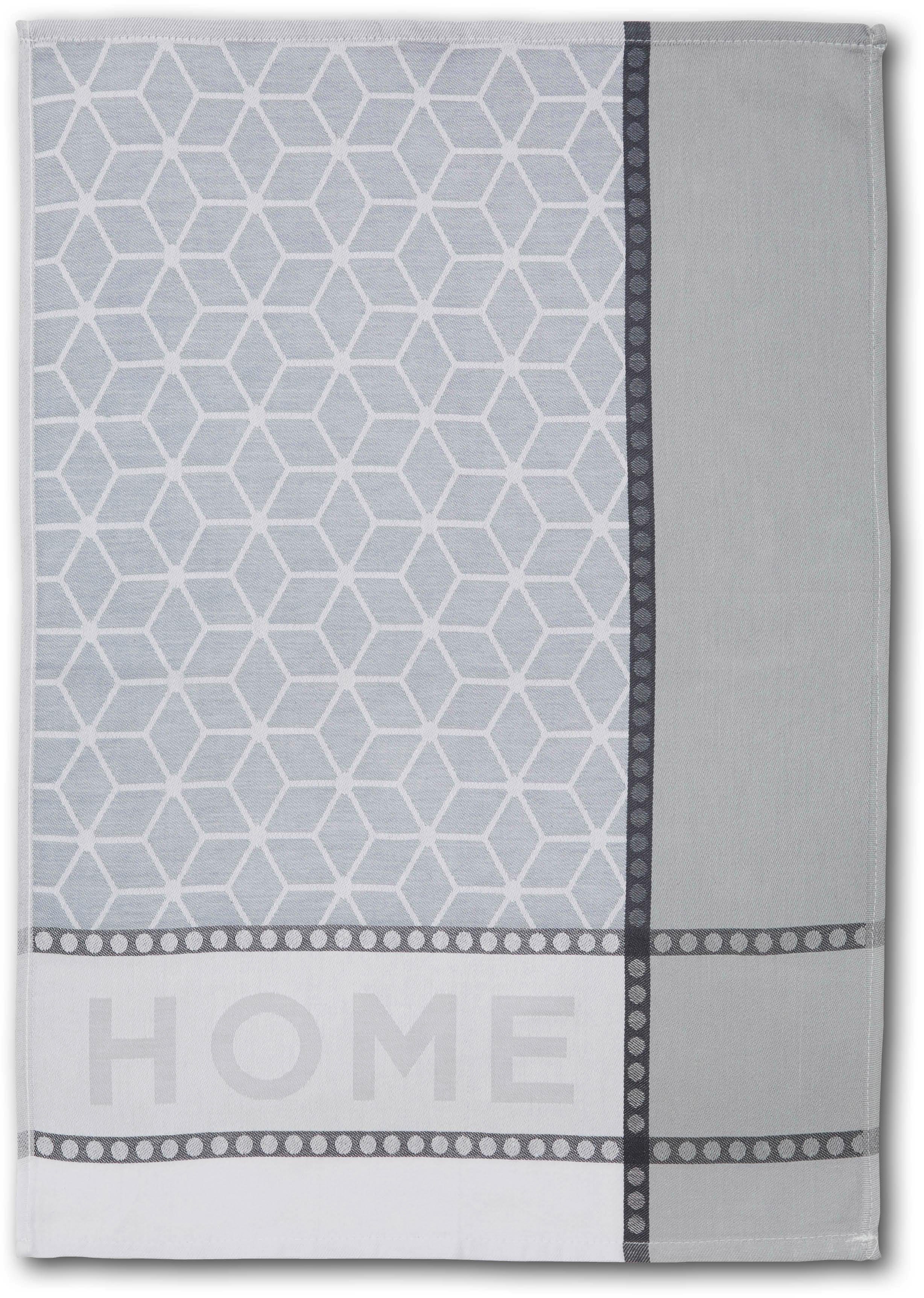 Dyckhoff Geschirrtuch HOME / KITCHEN, Maße je Tuch ca. 50x70 cm, (Set, 6-tlg), mit zwei verschiedenen Motiven. Reduzierter Preis € 18,57. Unverbindliche Preisempfehlung € 22,95